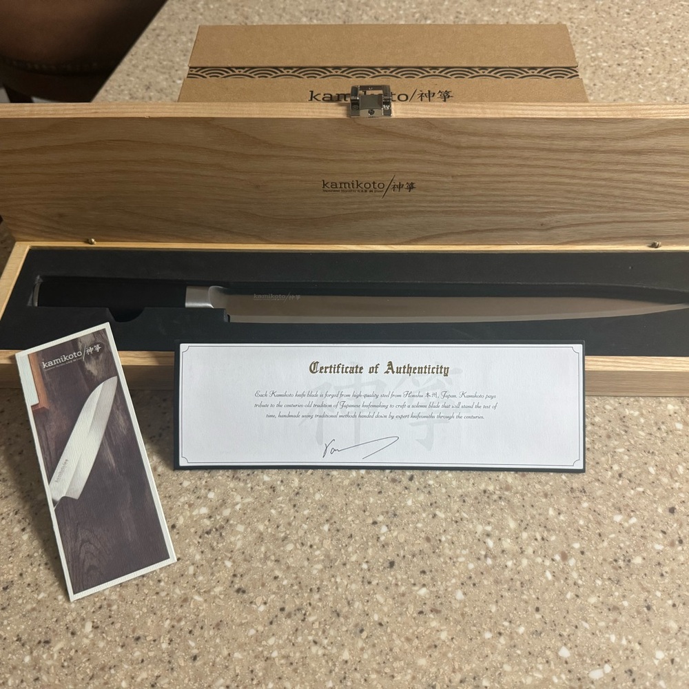 Brand new never used Kamikoto knife